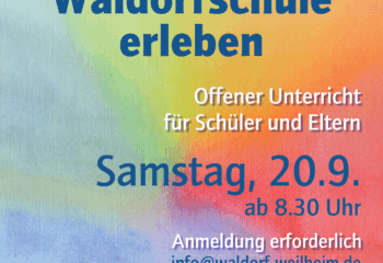 Waldorfschule erleben